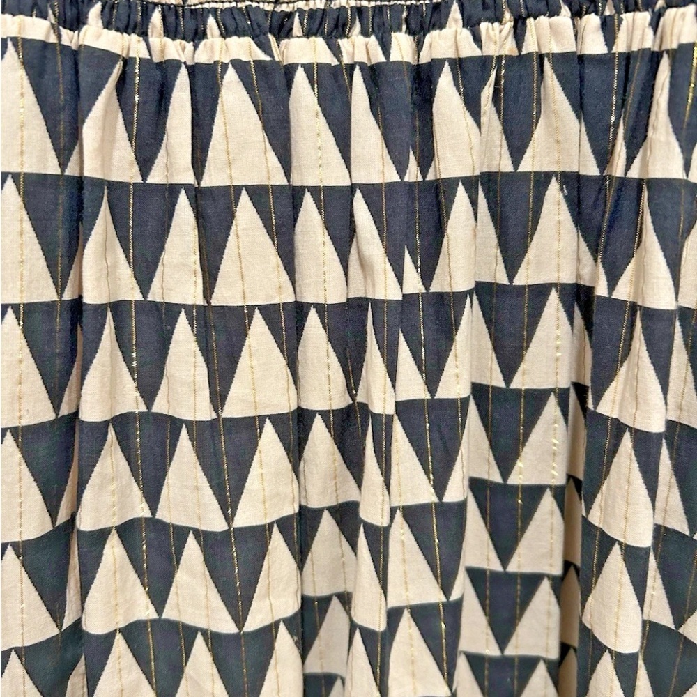 Cleobella Smocked Maxi Dress Women's Size Small Short Sleeve Boho Flowy Festival - Picture 4 of 6